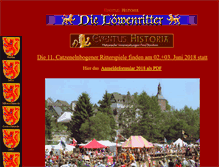 Tablet Screenshot of catzenelnbogener-ritterspiele.de